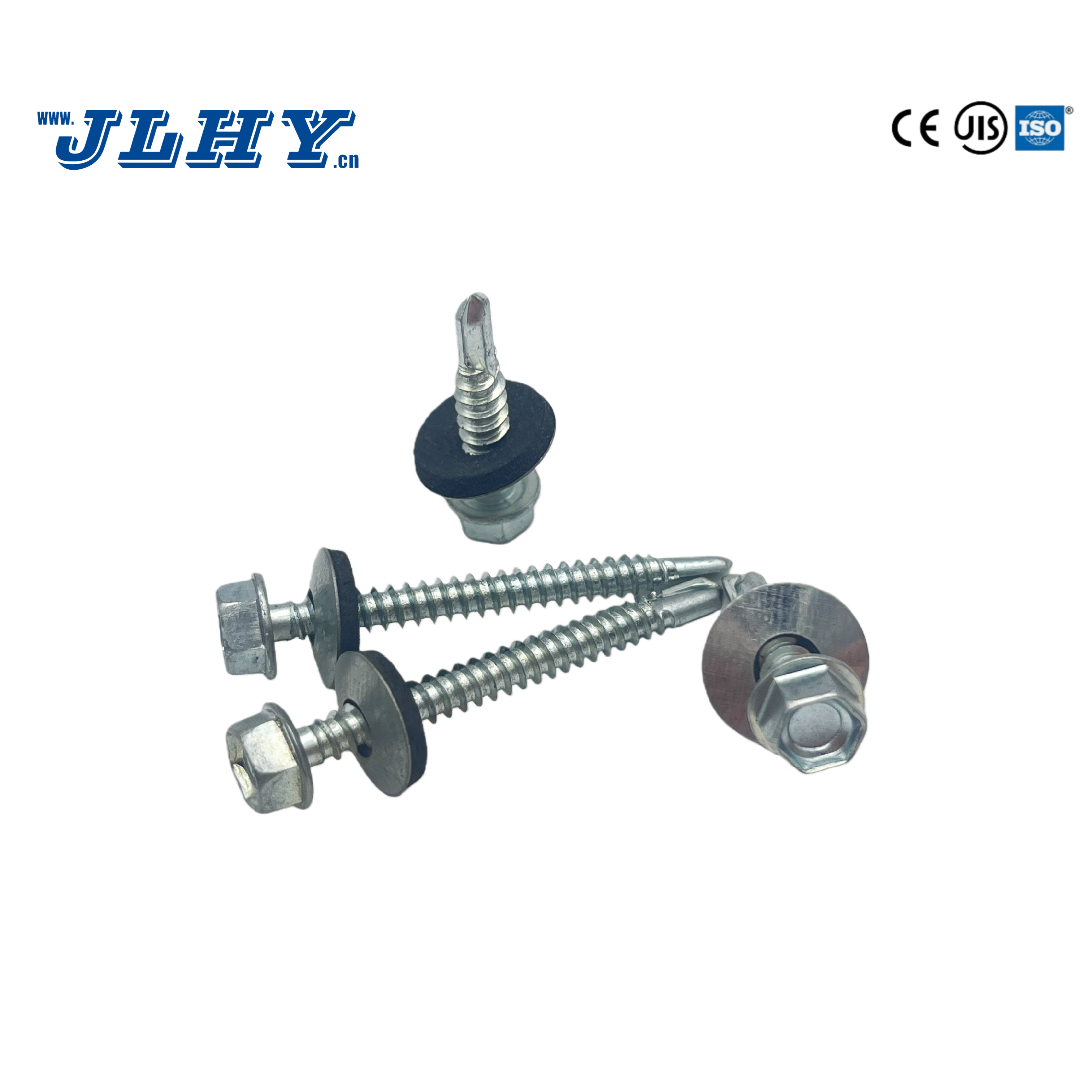 Self Drilling Screws Hex Washer Head Zinc Plated